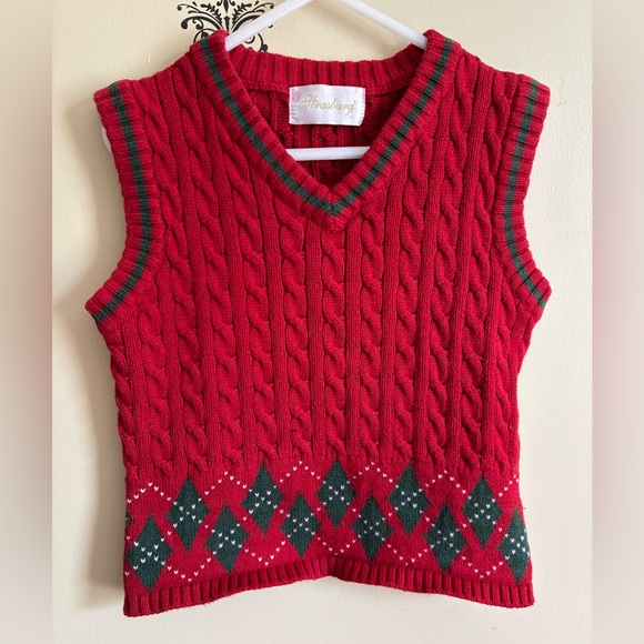 Strasburg Other - Strasburg Sweater Vest Boys Red size small (6-8) Vintage